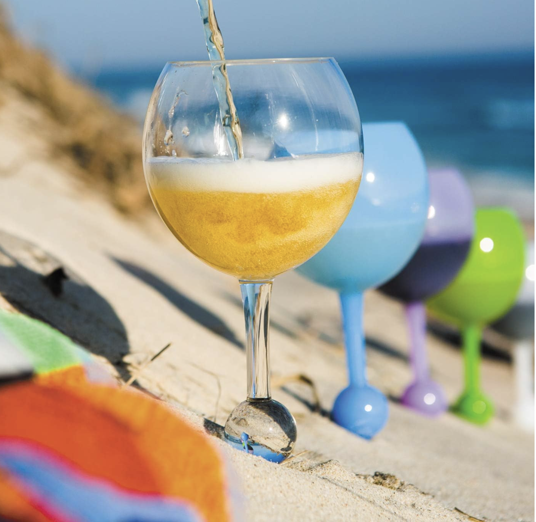 Beach Glasses That Float and Stand in Sand